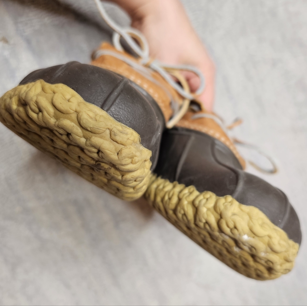 L.L.Bean Leather Rubber Mocs - Picture 11 of 15